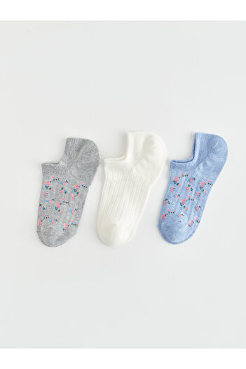 LC Waikiki Pack of 3 Patterned Women's Booties Socks