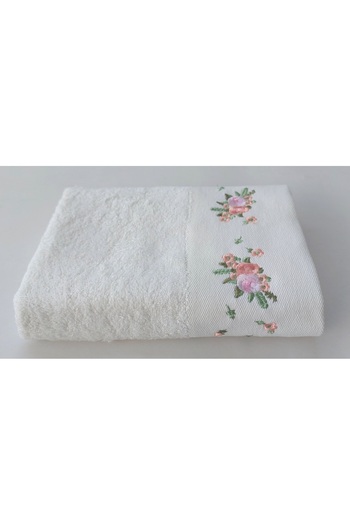 EMİLLİE Bamboo Embroidered Spring Towel 50X90Cm