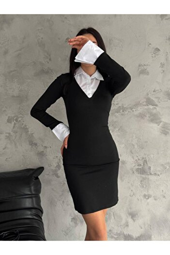 Noa Noa V-Neck Detailed Shirt Dress