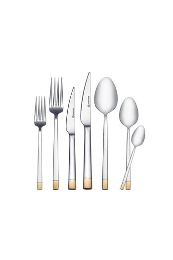KORKMAZ Polina Gold 84 Piece Fork Spoon Knife Set