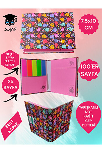 SEYFİKİRTASİYE ADHESIVE NOTE PAPER POCKET NOTEBOOK MODEL POST-IT NOTEBOOK ADHESIVE PAPER SET