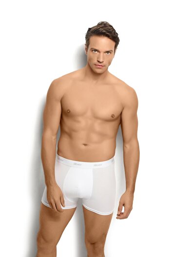 Jiber Ανδρικό White Modal Cotton Boxer 321