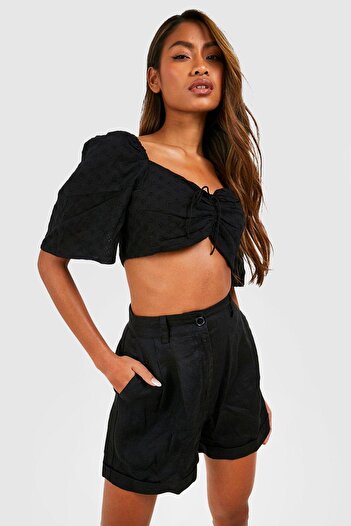 BOOHOO Women's Black Blouse