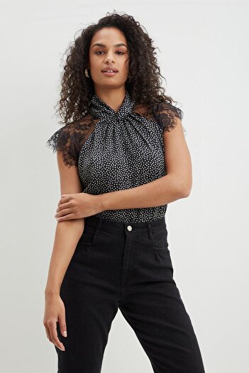 DOROTHY PERKINS Women's Black Blouse