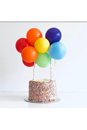 Partifabrik Balloon Cake Decoration with Color Options