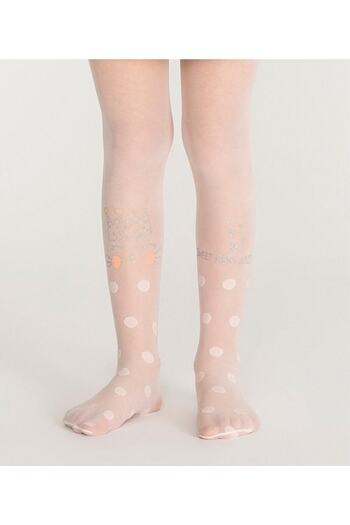 Penti Girl's Pantyhose Princess Cat Powder Color