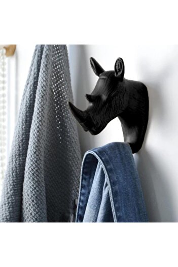CajuArt Hanger Rhino Shape Wall Decor - Modern Wall with Key Item Decoration