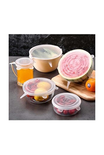 Mithra Life Heredot Freshness Preserving 6-Piece Silicone Stretch Cover Plate Bowl Cap Silicone