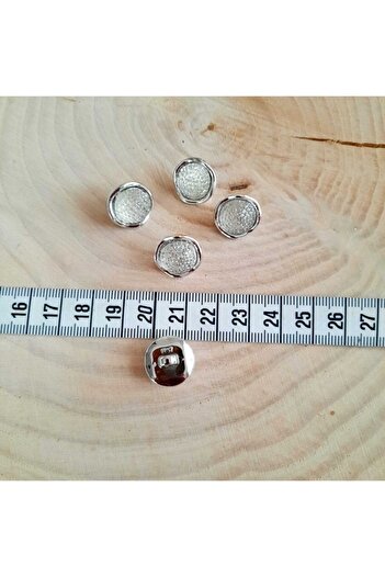 canan dizayn Metalized Pearl Button 15 Mm (15 Pieces)