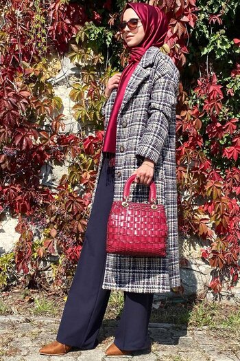 Rabia Şamlı Interest Navy Blue Trousers