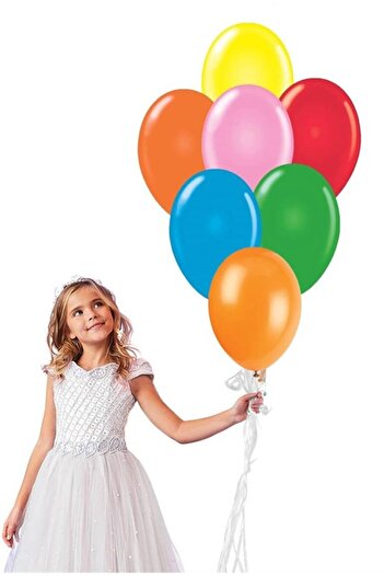 Partifabrik Mixed Color Latex Balloon 5 Pack