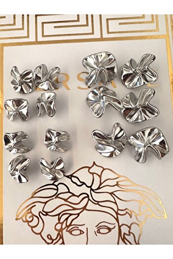 ODDA TASARIM ATÖLYESİ Kraş Design Model Silver Blazer Jacket Button Set