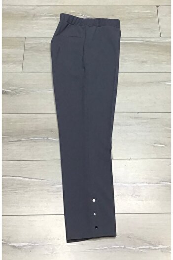 ECE GİYİM Plus Size - SCUBA Fabric, Side Pocket and Stitching Elastic Waist Pants
