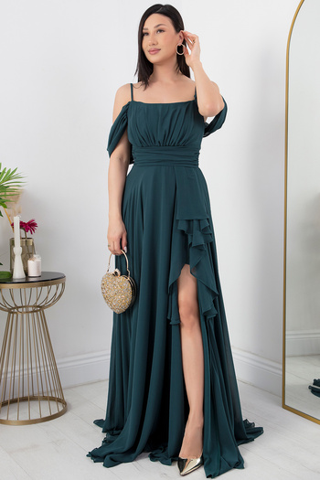 PULLIMM Frilly Strappy Chiffon Dress with Skirt 1380