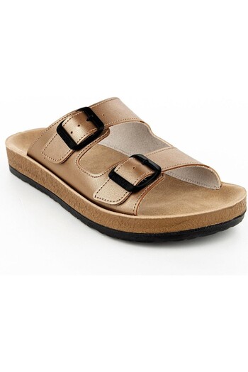 Muya Yuna Anatomical Sole Double Banded Adjustable Buckle Women's Slippers