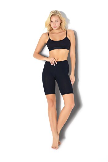 Jiber Women's Black Below Knee Leggings 571