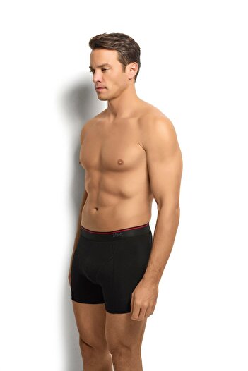 Jiber Ανδρικό μαύρο βαμβακερό Lycra 3 τεμαχίων Boxer 267