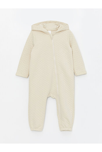 LC Waikiki Hooded Long Sleeve Baby Boy Jumpsuit