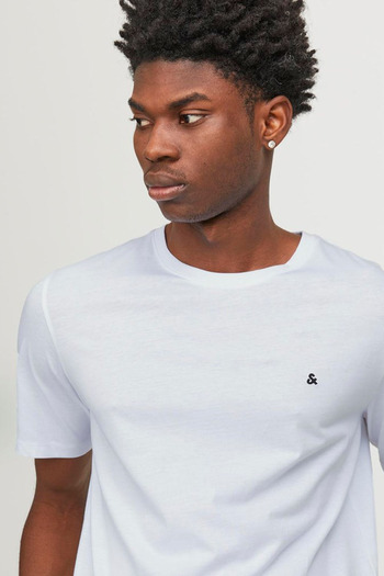 Jack & Jones Ανδρικό κοντομάνικο μπλουζάκι JJEPAULOS TEE SS CREW NEC Λευκό
