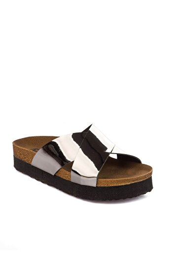Fox Shoes Platin Kadın Terlik B777742234