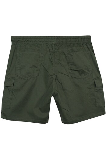 marufshop Ανδρικό σορτς Gabardine με τσέπη Cargo Κατάλληλο για Ανδρικό Μεγάλο Μέγεθος Μεταξύ 100-156 κιλών Χακί