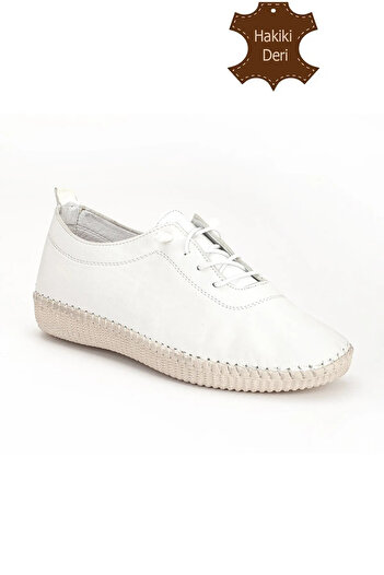 MODERN Genuine Leather Rubber Laced Summer Comfortable Soft Foldable Orthopedic Flexible Sole Women's Shoes