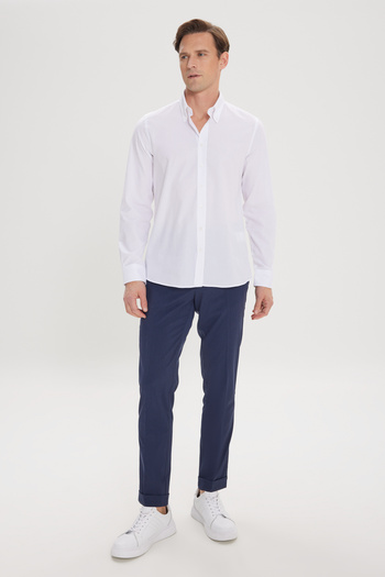 ALTINYILDIZ CLASSICS Ανδρικό πουκάμισο Oxford με στενό γιακά 100% βαμβάκι με λεπτή εφαρμογή