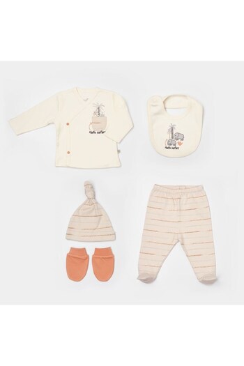 Biorganic Hello Safari 5-Piece Baby Hospital Release Set