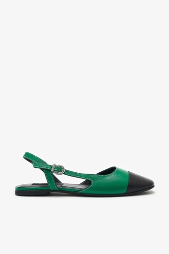 Louis Cardy Carole Green Genuine Leather Women's Ballerinas