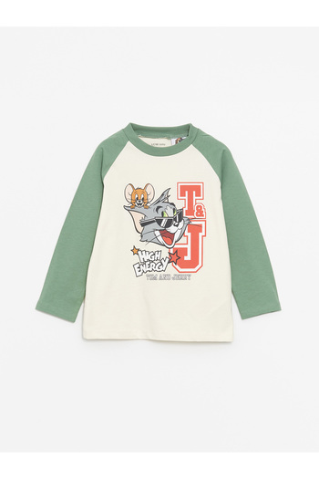 LC Waikiki Crew Neck Bugs Nyuszi nyomott kisfiú póló és melegítőnadrág 2 részes készlet