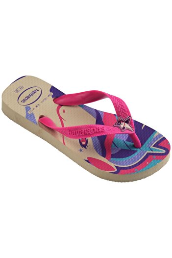 Havaianas Kids Fantasy Beige/Magenta Neon