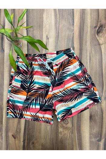 FG KONNİCHİWA Unisex Patterned Swim Shorts Swimsuit and Volley Short Lined