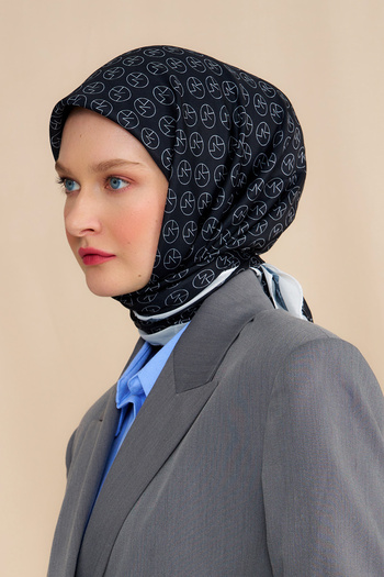 Modakaşmir Mk Cotton Scarf Black