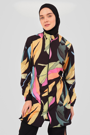 ALFASA Athens Patterned Hijab Swimsuit - Stylish Design