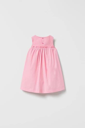 Ladin Store New Season Girl's Pink Bow Detailed Dress