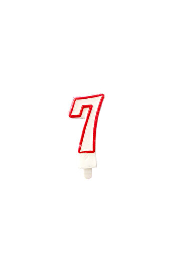 Limmy Birthday Candle - Number Seven, 7x3 Cm (Number Candle), Cake Decoration