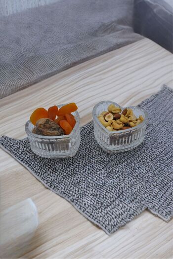 Rayan YANPA TICARET RAYAN 6-PIECE HEARTED SUGAR BOWL DRYING SPECIAL PRESENTATION