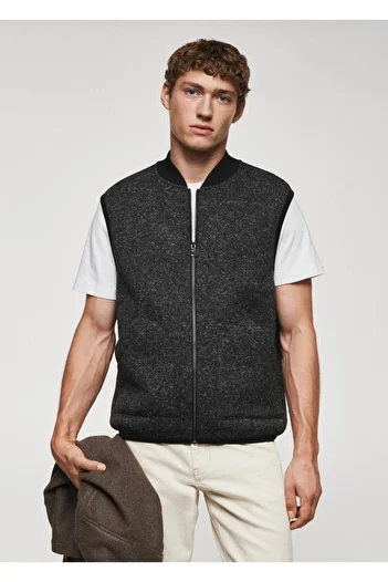 MANGO Man Funda Vest - Zippered Design