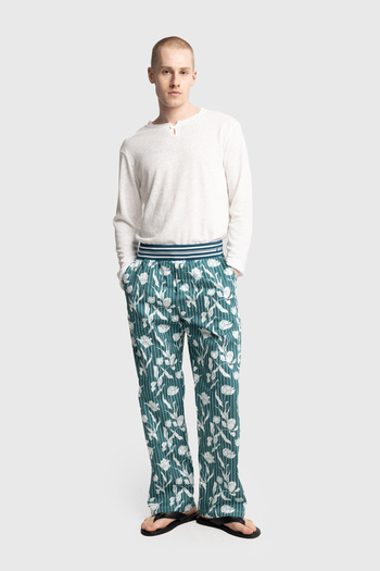 GIESTO PATTERNED POPLIN PANTS