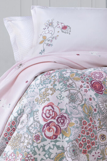 Yataş Torres Single Cotton Pique Set - Light Pink