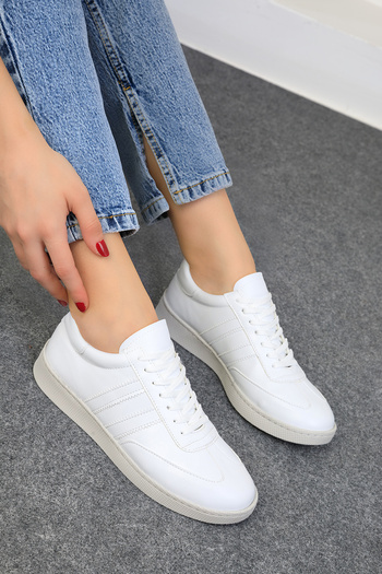 SOHO Women's White Sneakers 19075