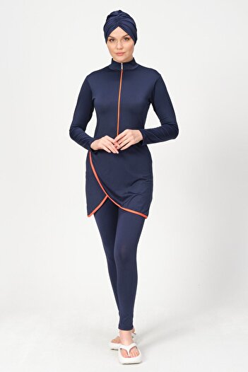 ALFASA Double-breasted Skirted Hijab Swimsuit