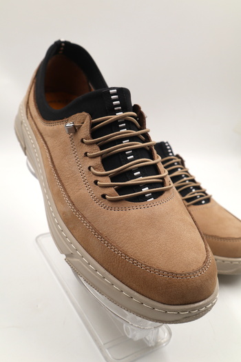 nazenintasarımlar MEN'S GENUINE NUBUCK LEATHER ORTHOPEDIC LIGHT AND COMFORTABLE DAILY SHOES