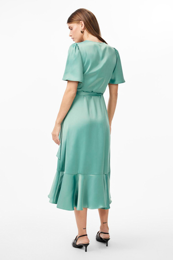 YAS. YASTHEA 2/4 MIDI WRAP DRESS S. NOOS