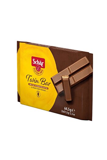 Schar Twin Bar Glutensiz Çiftli Çikolata Bar 64,5 gr