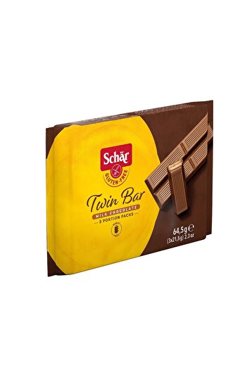 Schar Twin Bar Glutensiz Çiftli Çikolata Bar 64,5 gr