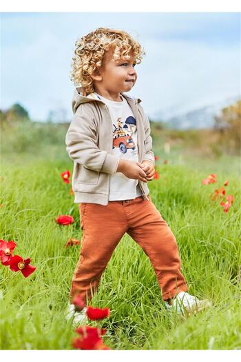 MAYORAL Baby Boy Loose Linen Trousers Tile 1541
