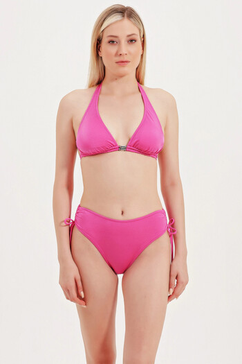 ZEKİ ACCESSORY DETAILED NECK TIE BIKINI TOP