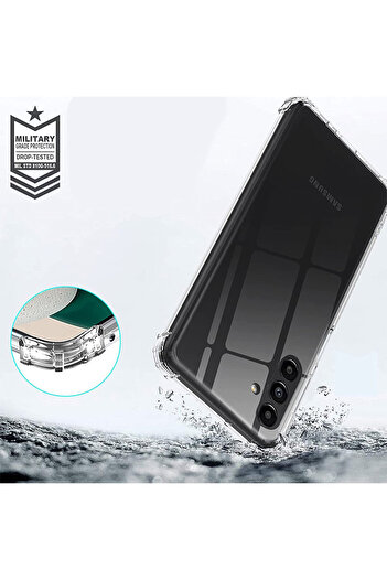 Nezih Case Case for Samsung Galaxy S23 Fe Case Corner Protect Shockproof Antishock Airbag Transparent Hard Cover