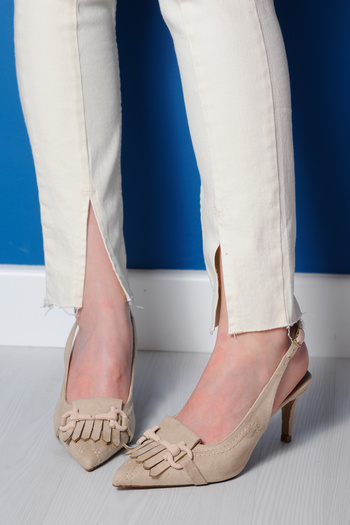 Sibel Durmaz Lery Skin Accessory Detailed Stiletto Sandals